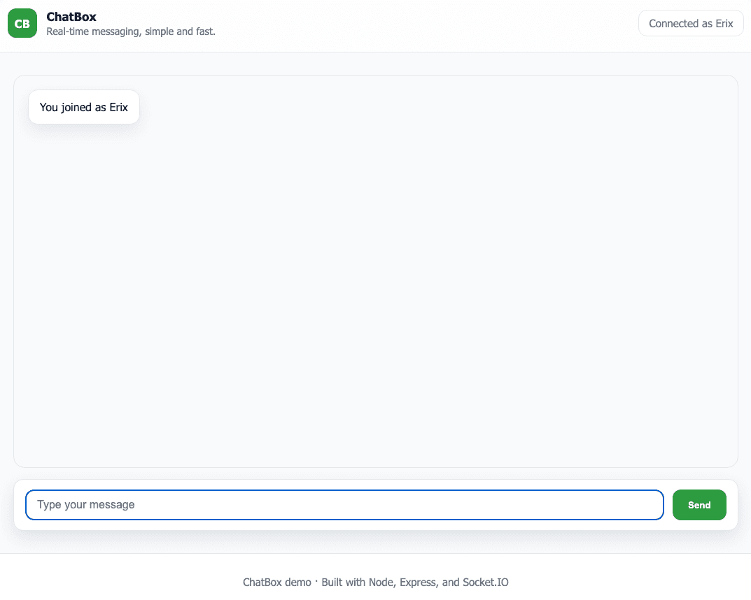 Real-time chatbox preview 1