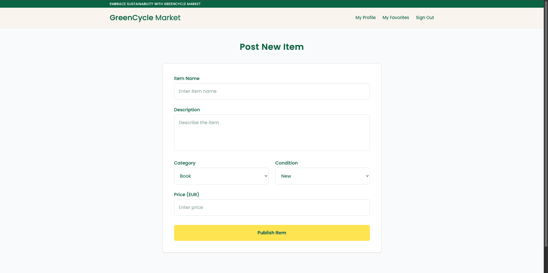 Sustainable Marketplace Platform preview 2